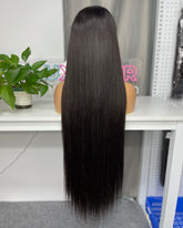 Vietnamese Raw Custom Closure HD Wig #1B 2x6 4x4 5x5